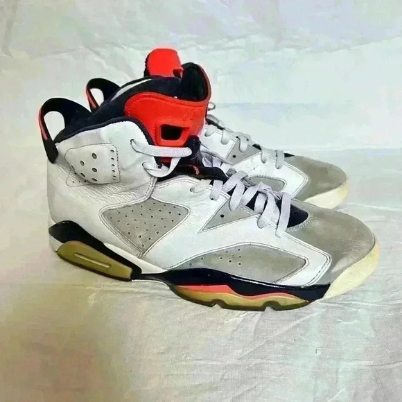 Nike Air Jordan 6 Tinker size 11.5 384664-104 OG VI Retro White - Picture 4 of 9
